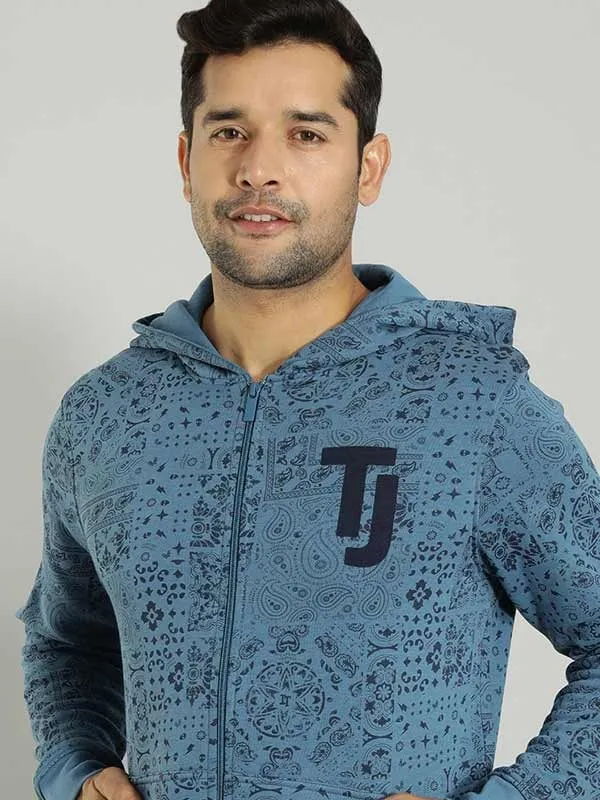 Men Printed Sweatshirt with Hoodie