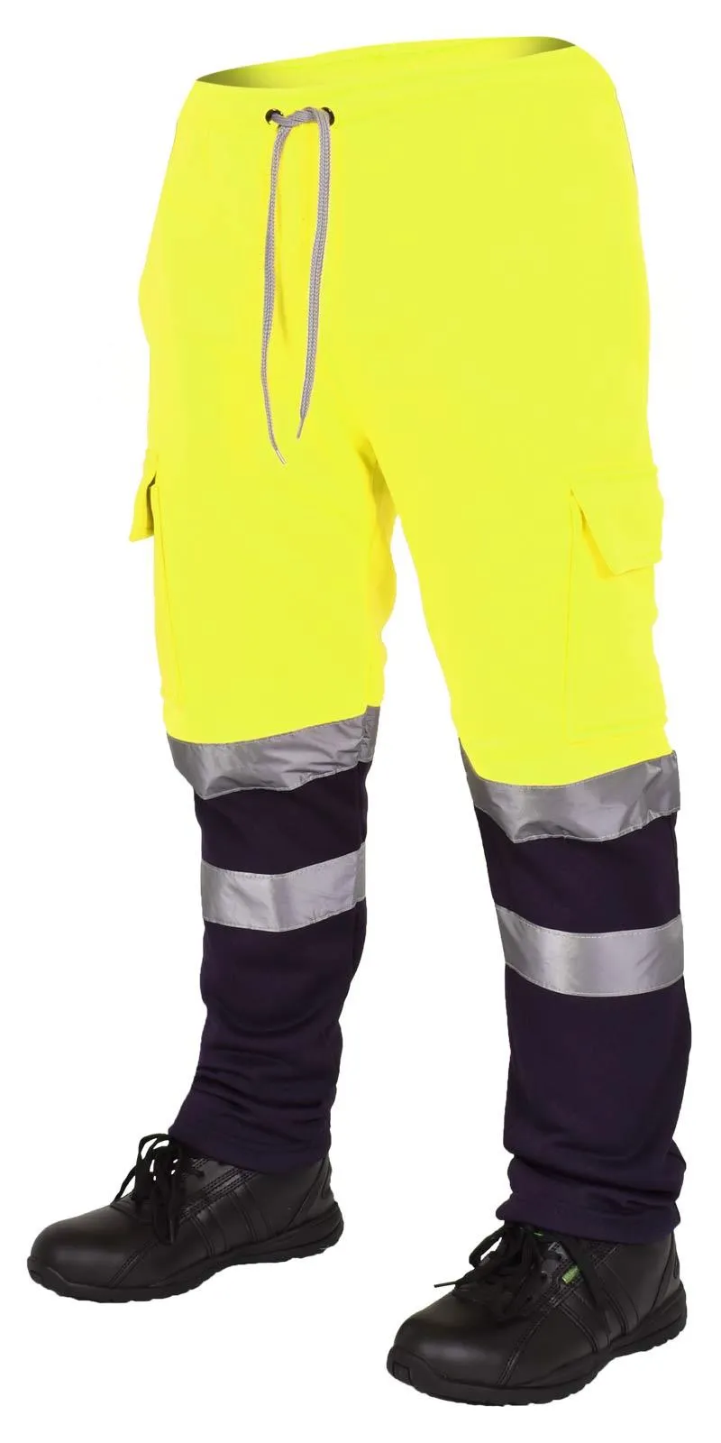 Mens Elasticated Comfort Fit Hi Viz Bottom