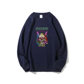 Mens Smoke Skull Graphic Sweatshirts