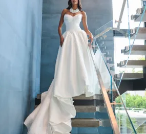 Mikado Ball Gown in Ivory