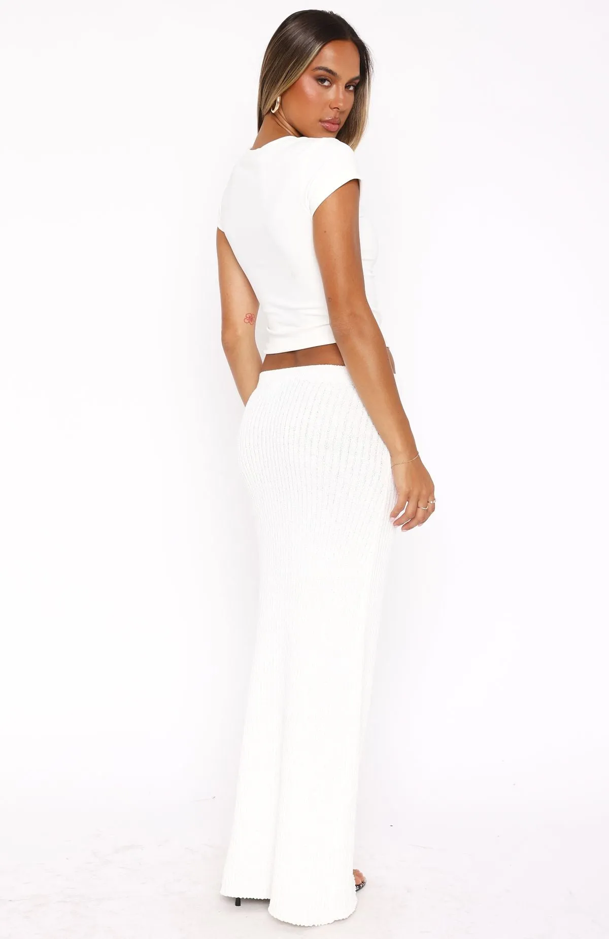 Millionaire Maxi Skirt White