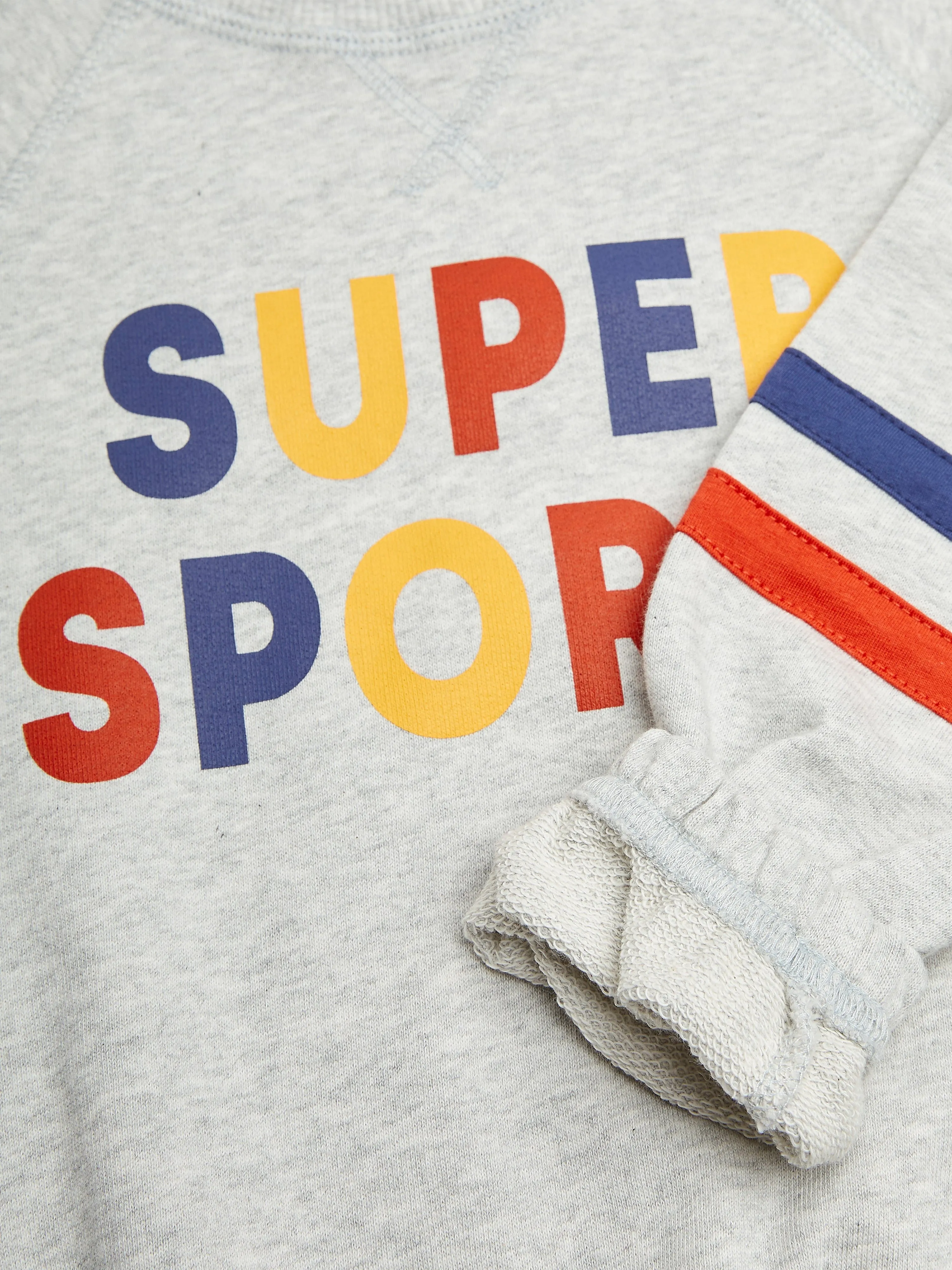 Mini Rodini Kids Super Sporty Sweatshirt in Grey