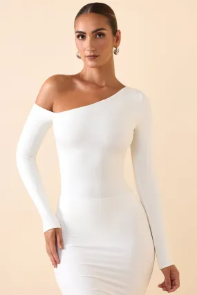 Modal Off-Shoulder Bodysuit in White