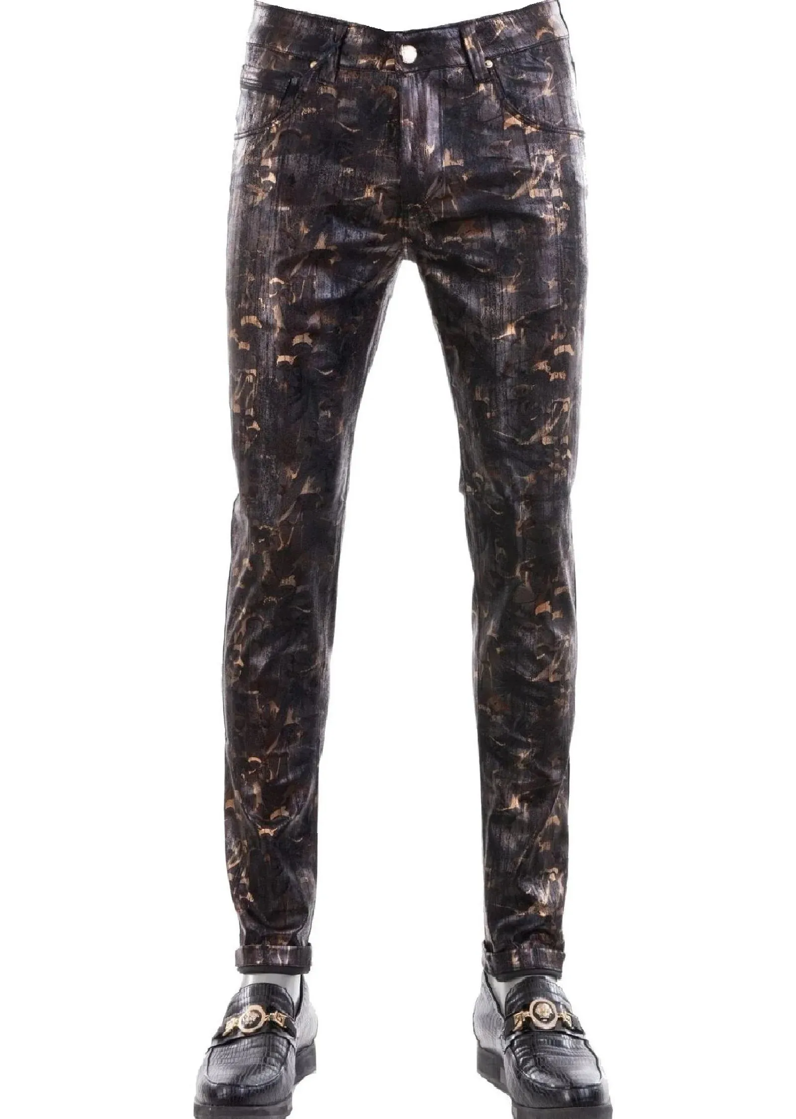 Mondo's Limited Edition: Black Bronze Lustrous Elegance Pants