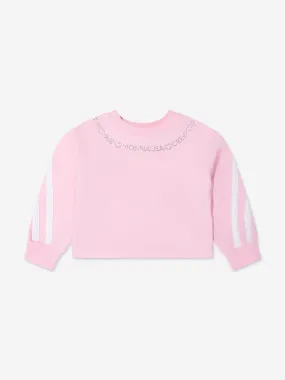 Monnalisa Girls Sporty Sweatshirt In Pink