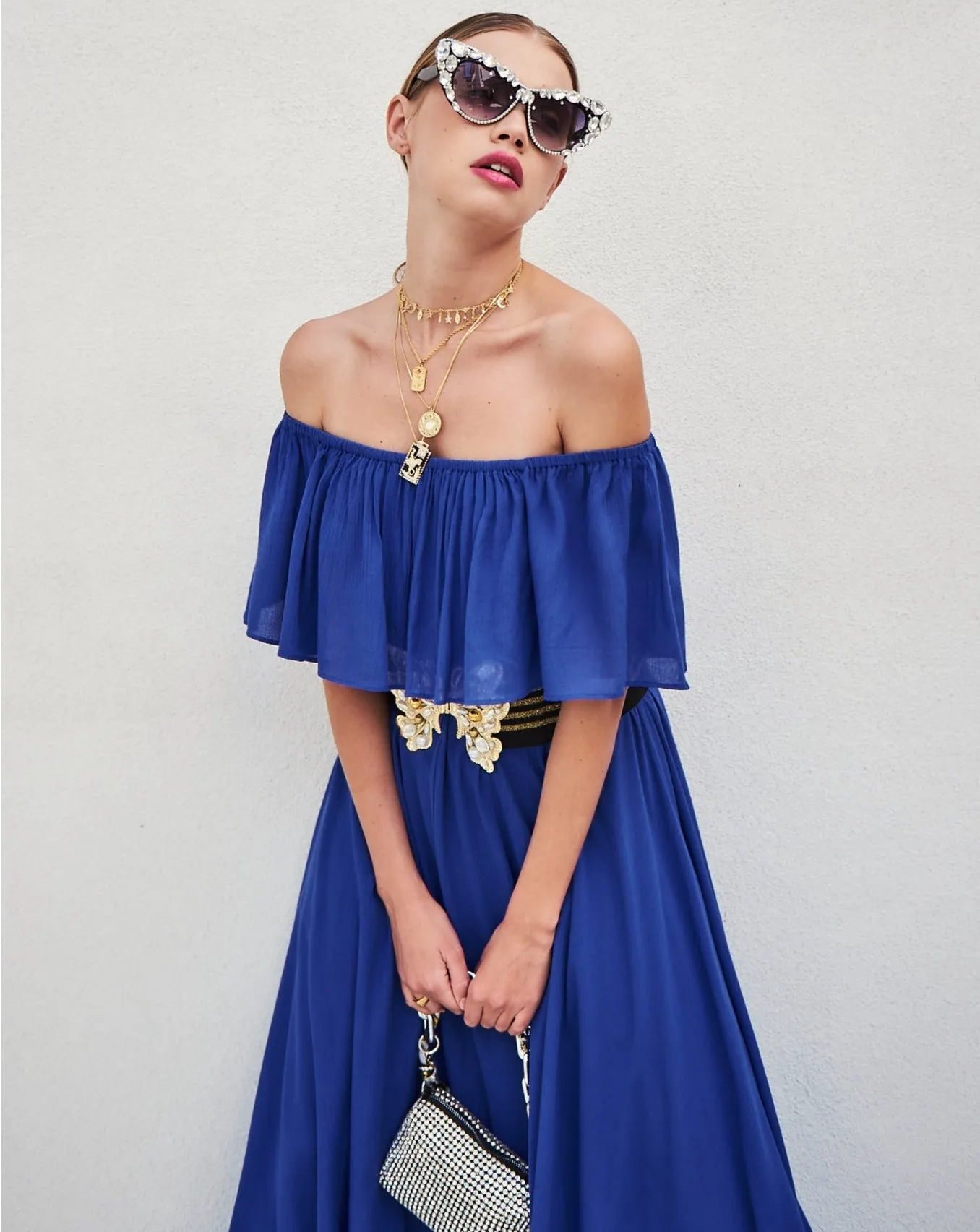 Morning Glory Maxi Dress - Royal