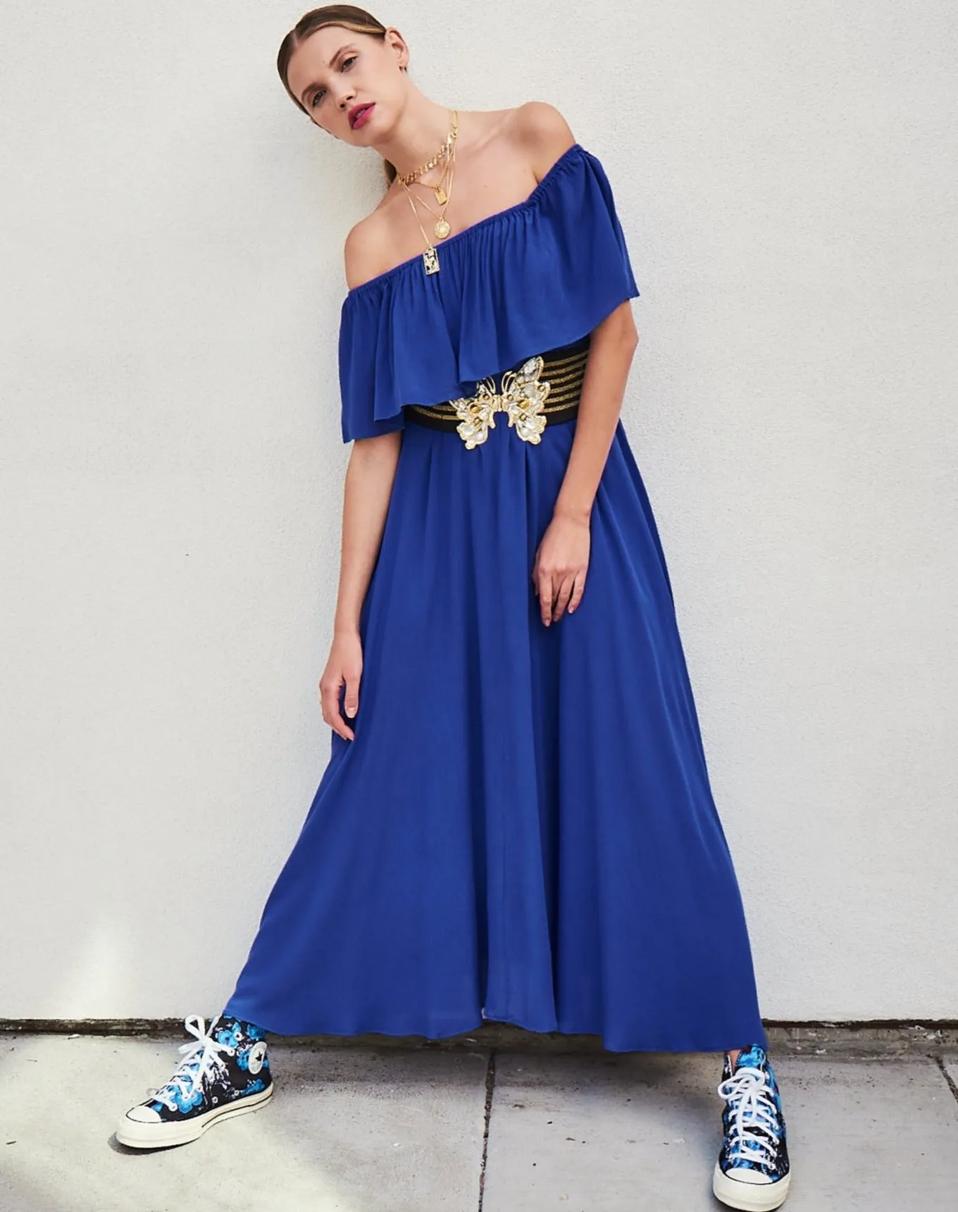 Morning Glory Maxi Dress - Royal