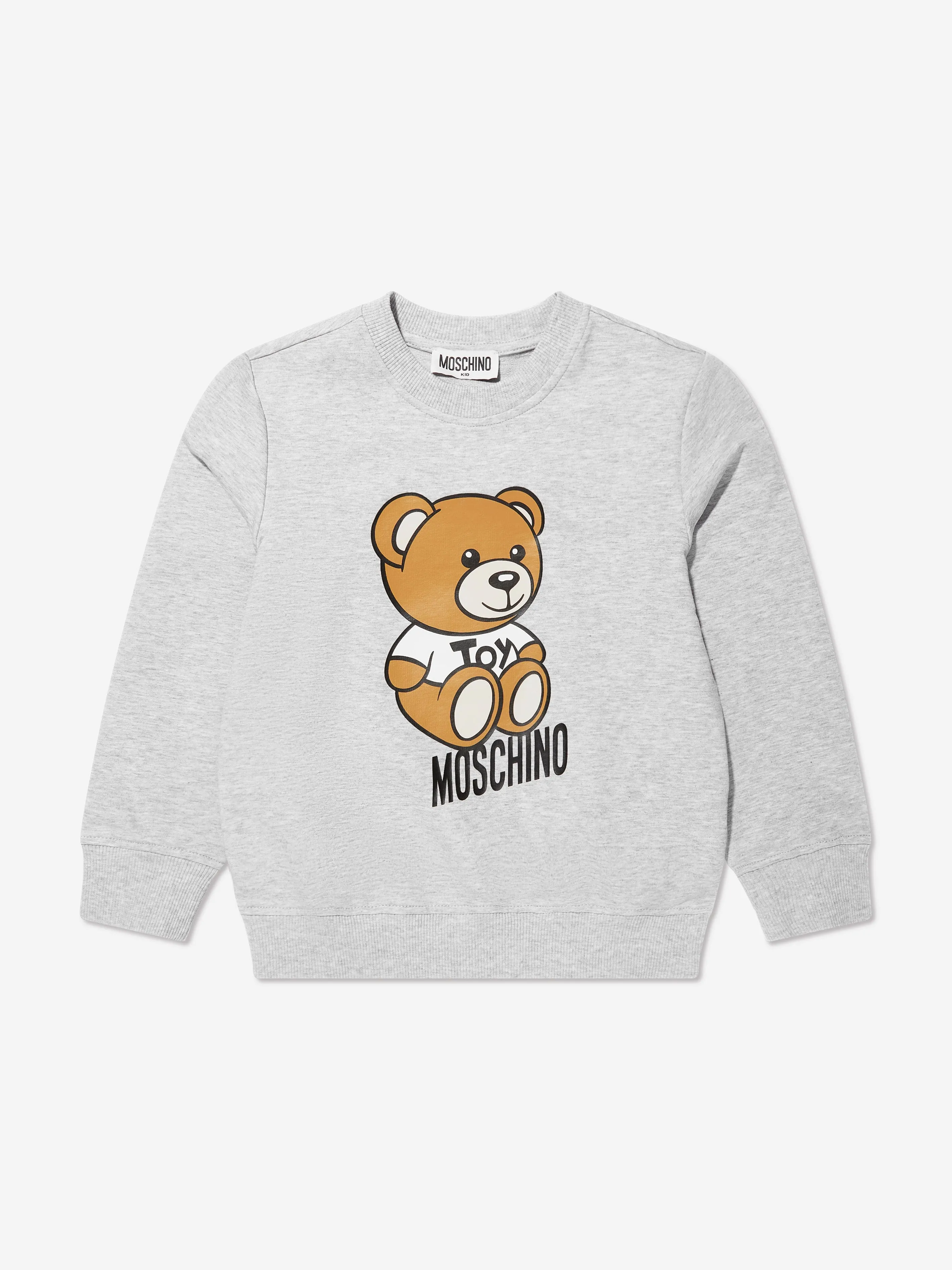 Moschino Boys Teddy Logo Sweatshirt in Grey