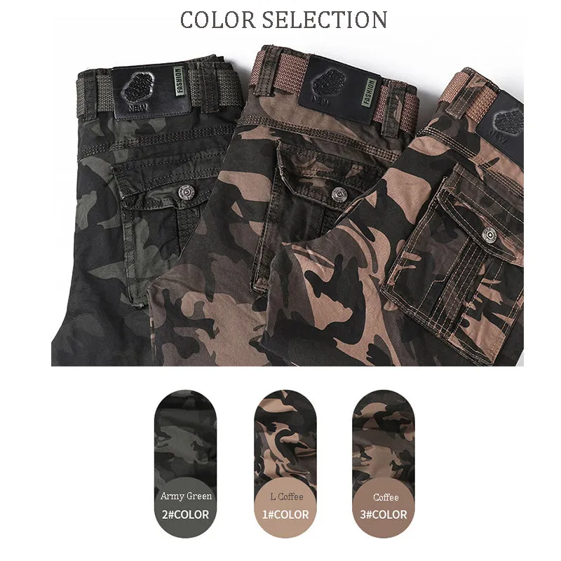 Multi-Pocket Straight Leg Casual Camouflage Trousers Relaxed Fit Cargo Pant | K5705-A