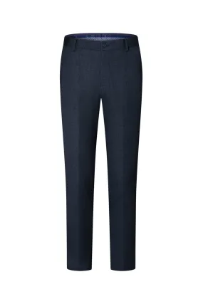 Multi-Way Stretch Slim Fit Knit Print Suit Pants