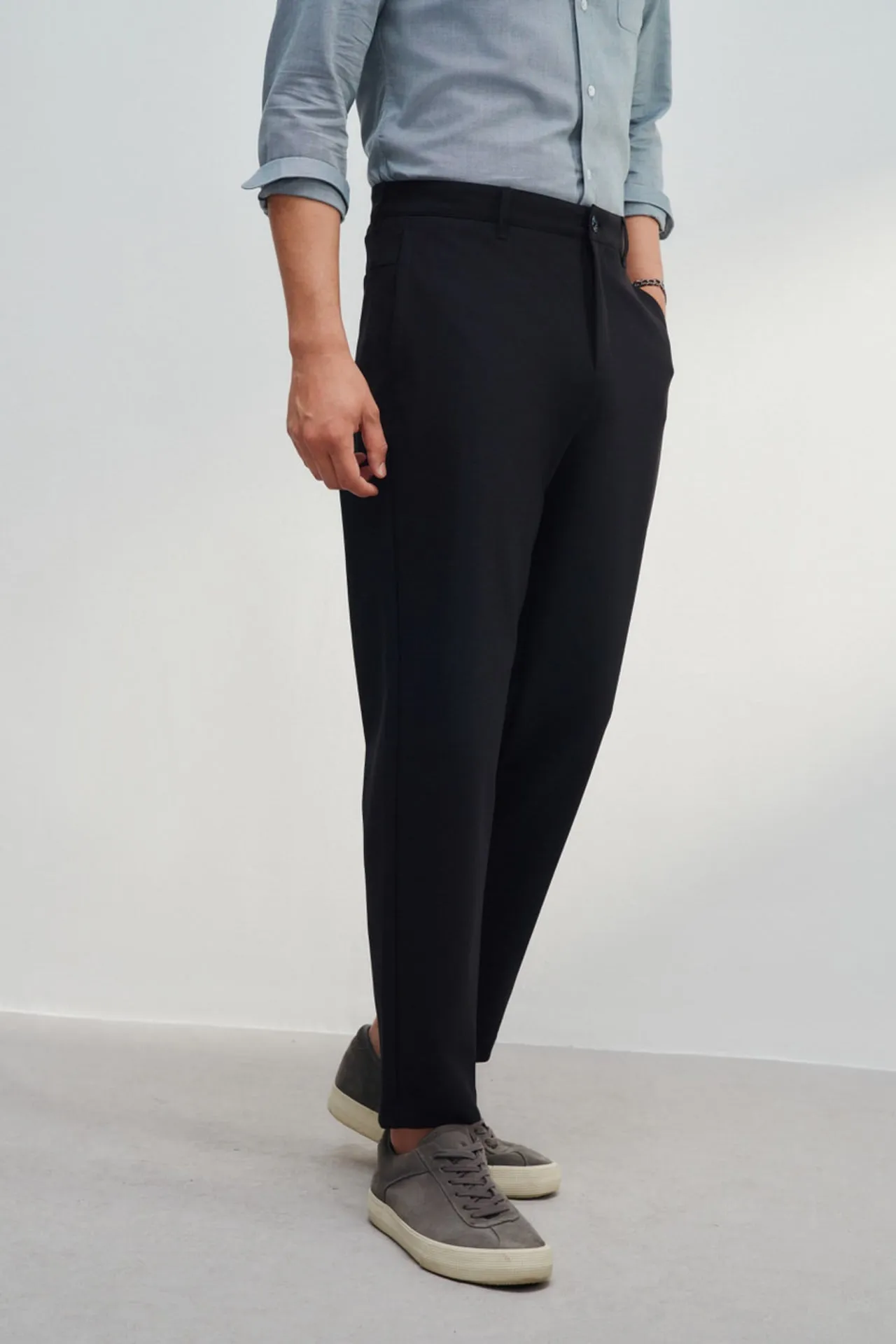 Multi-Way Stretch Smart Tapered Fit Casual Pants