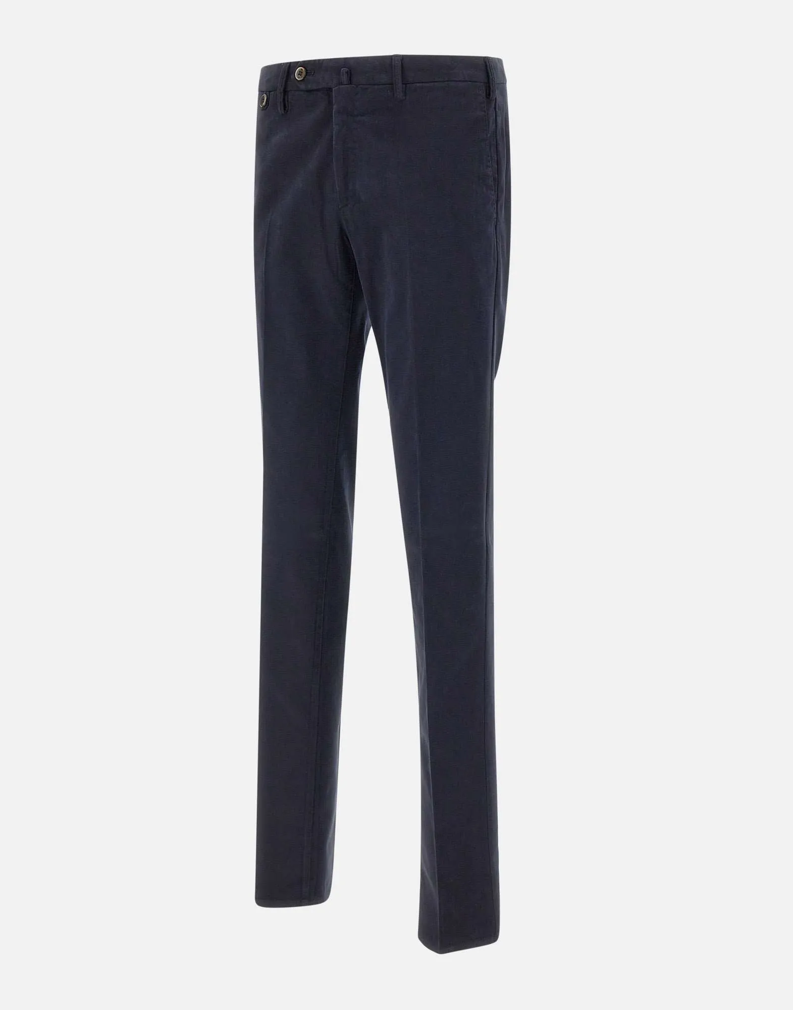 Navy Blue Cotton Modal Trousers