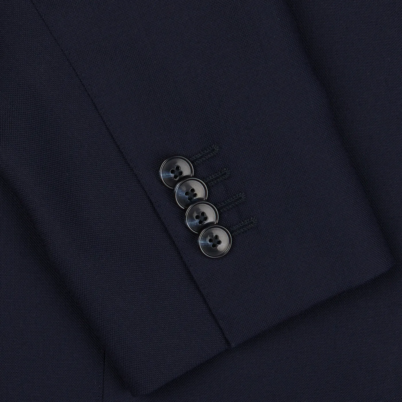 Navy Blue Super 100s Wool DB Suit Jacket