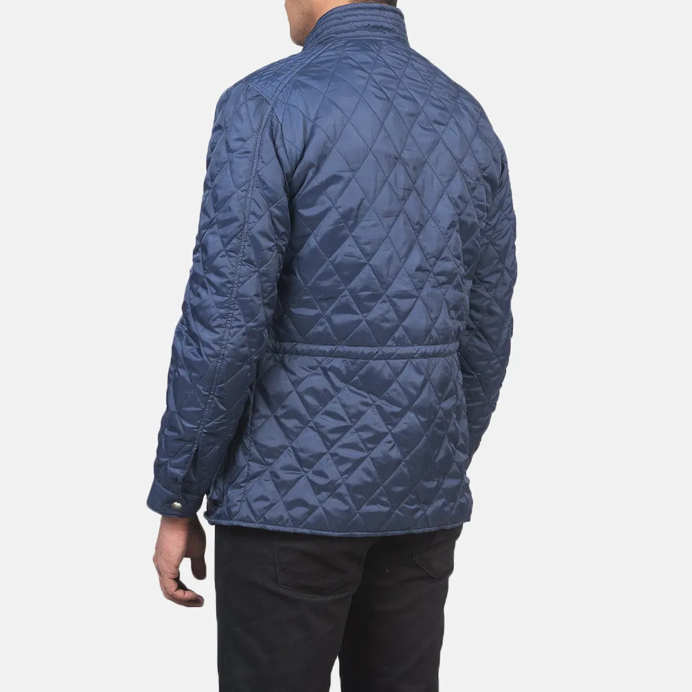 Nelson Quilted Blue Windbreaker Jacket