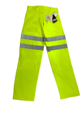 New Unisex Hi Vis Arco Polycotton Reflective Work Trousers HVTRS01N