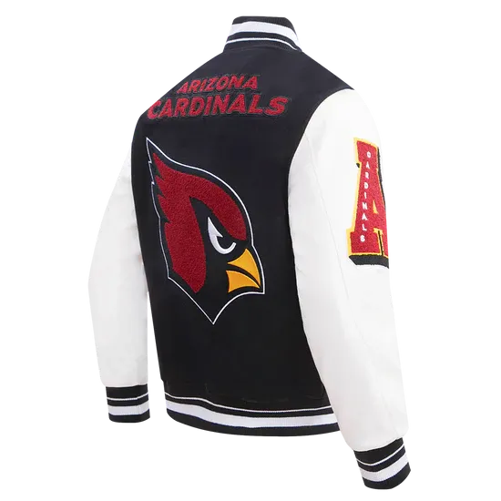 NFL ARIZONA CARDINALS MASHUP MEN'S RIB WOOL VARSITY JACKET