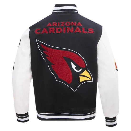 NFL ARIZONA CARDINALS MASHUP MEN'S RIB WOOL VARSITY JACKET