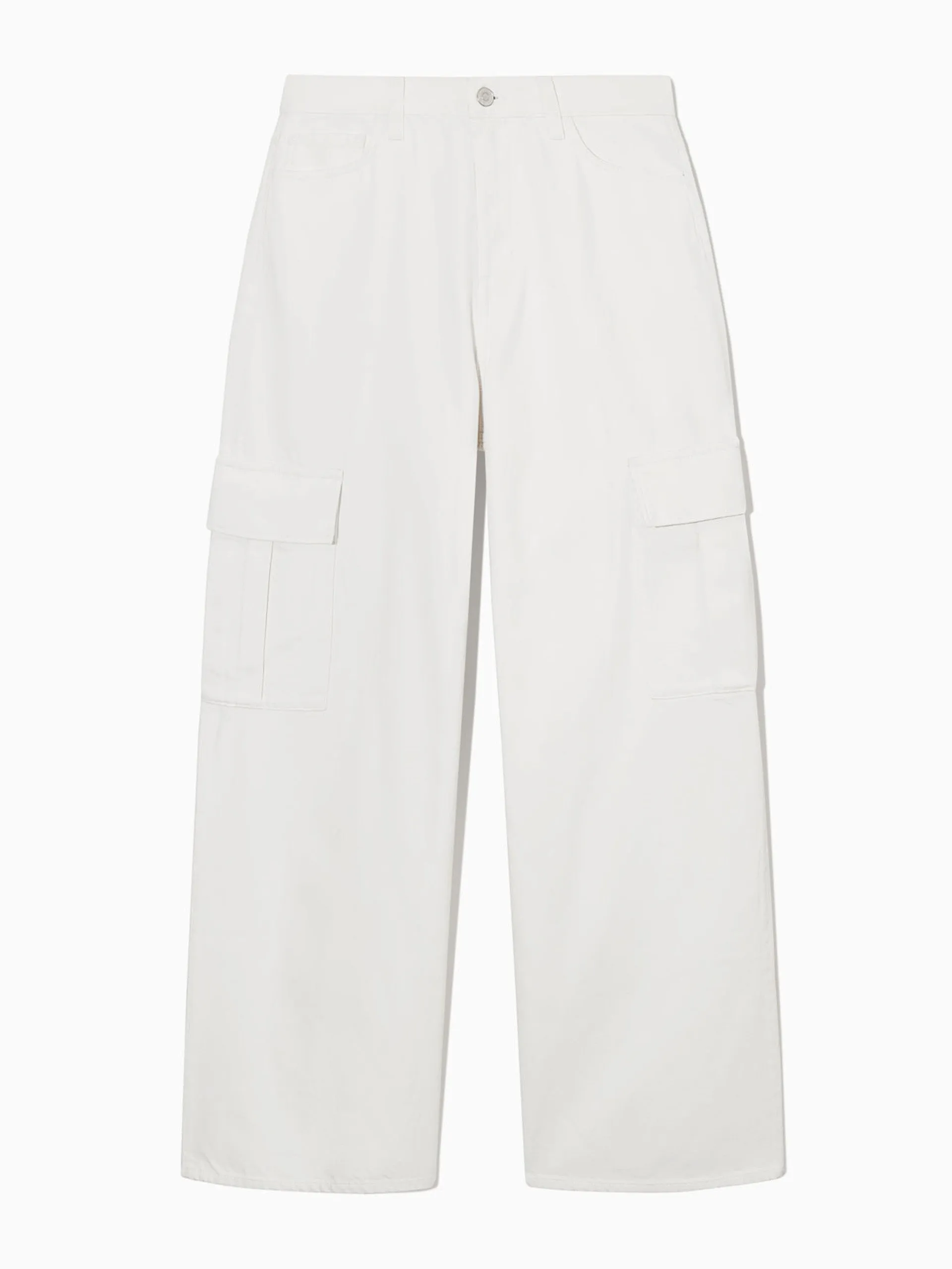 Off-white denim cargo trousers