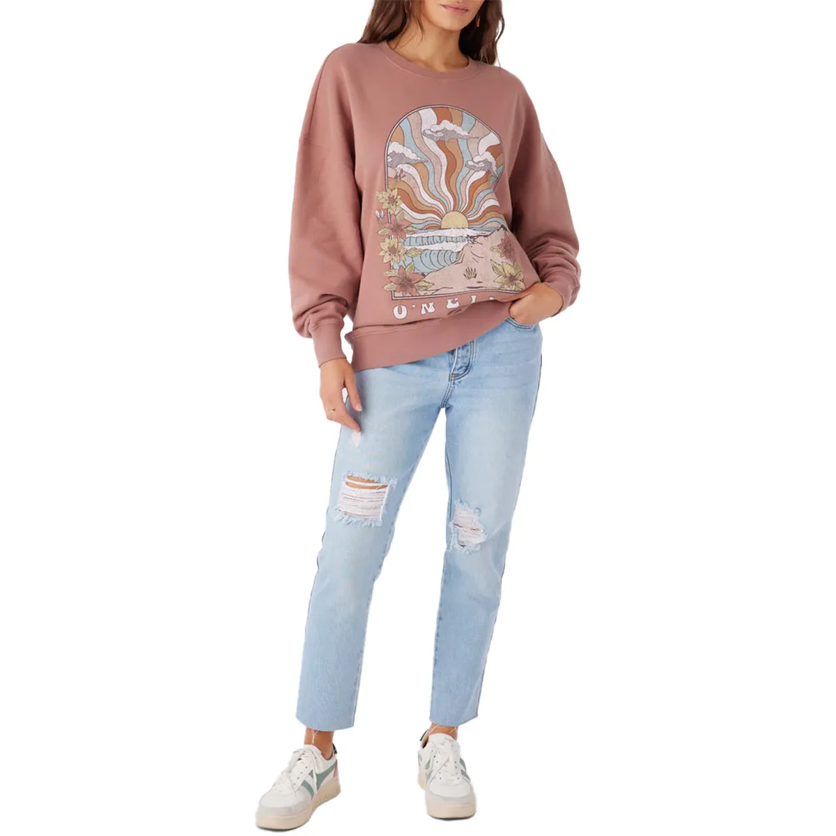 O'Neill Women's Choice Oversized Crew Sweatshirt