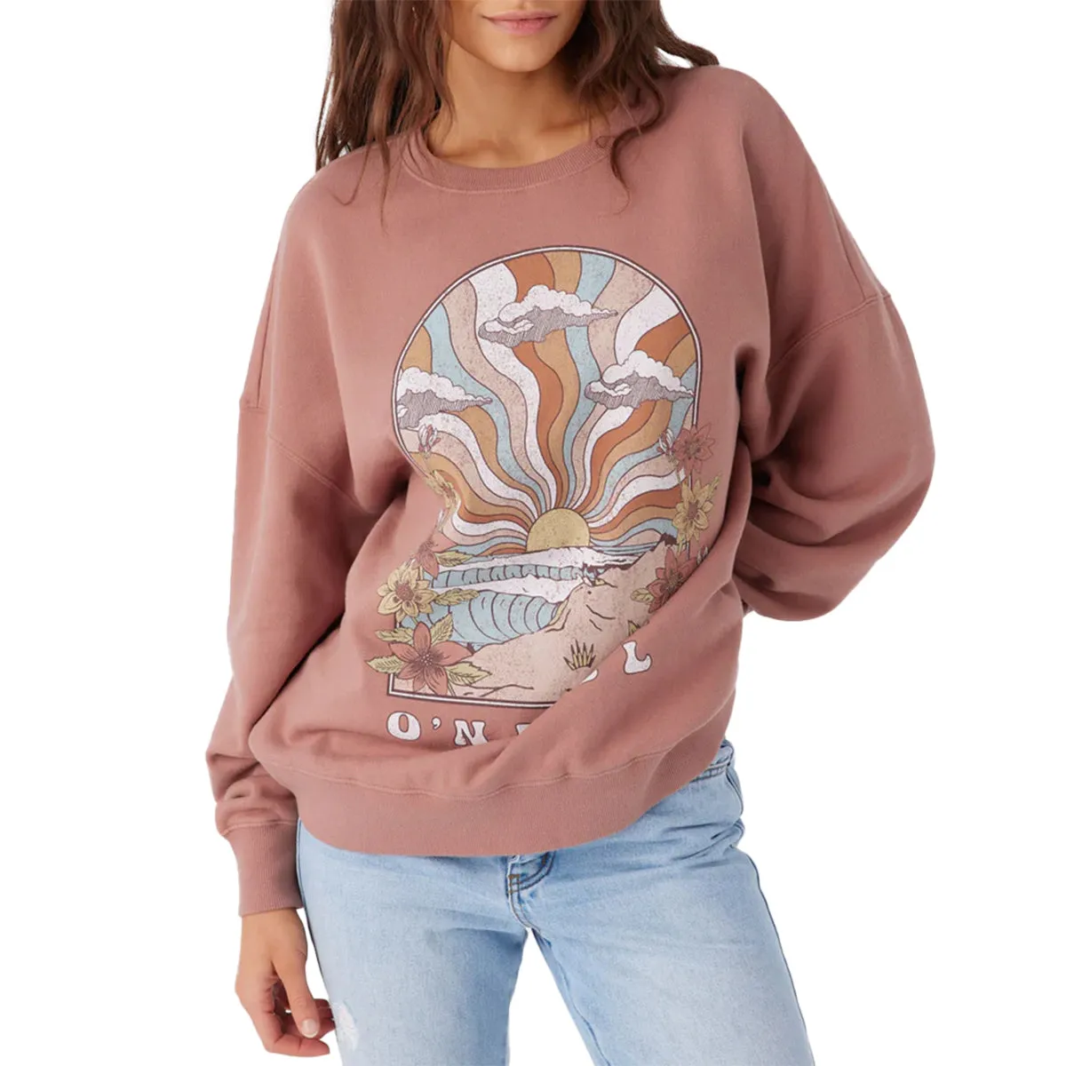 O'Neill Women's Choice Oversized Crew Sweatshirt