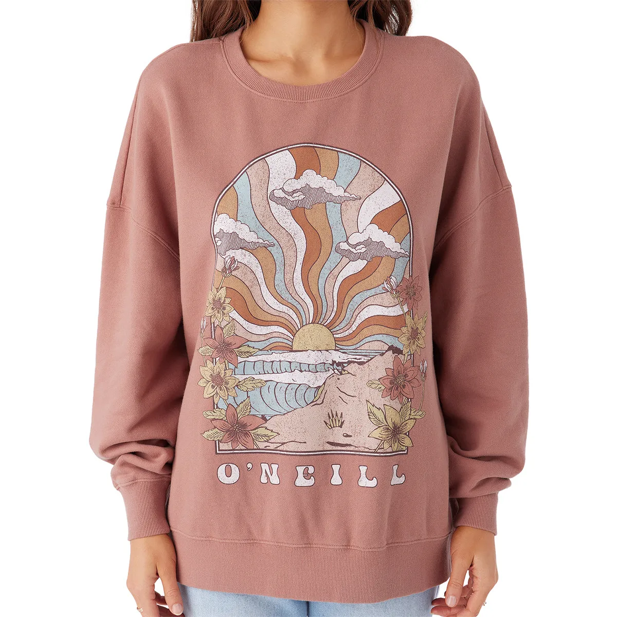 O'Neill Women's Choice Oversized Crew Sweatshirt