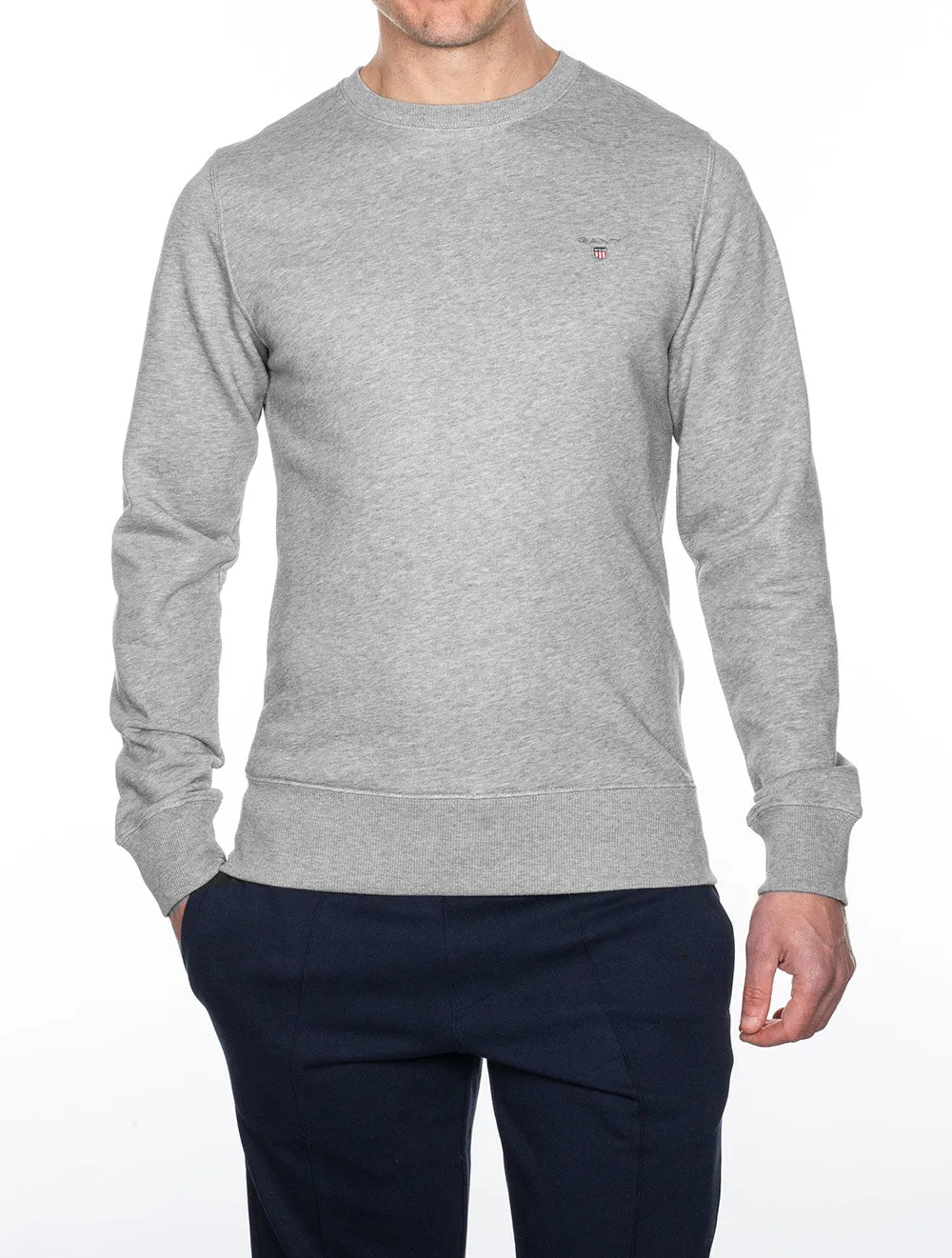 Original Crewneck Sweater Grey Melange