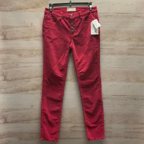 Pants Corduroy By Free People In Red, Size: 2