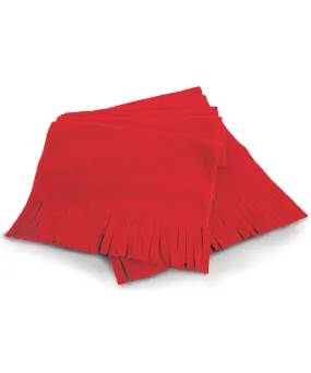 Polartherm tassel scarf | Red