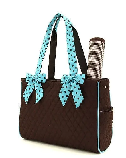 QSD2703 Quilted Solid Diaper Bag