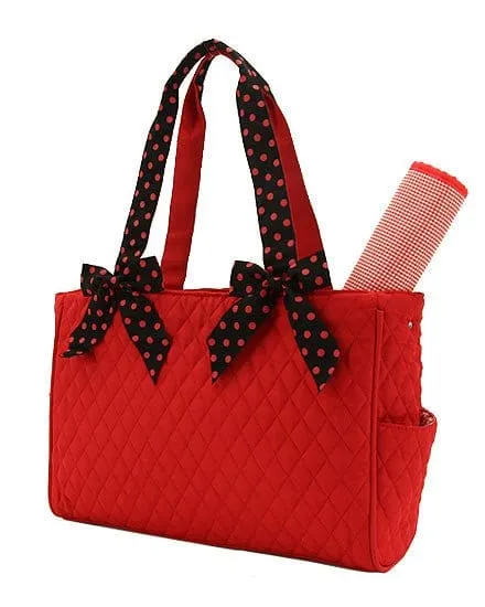 QSD2703 Quilted Solid Diaper Bag