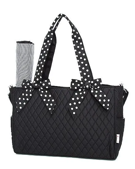 QSD2703 Quilted Solid Diaper Bag