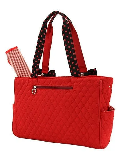 QSD2703 Quilted Solid Diaper Bag