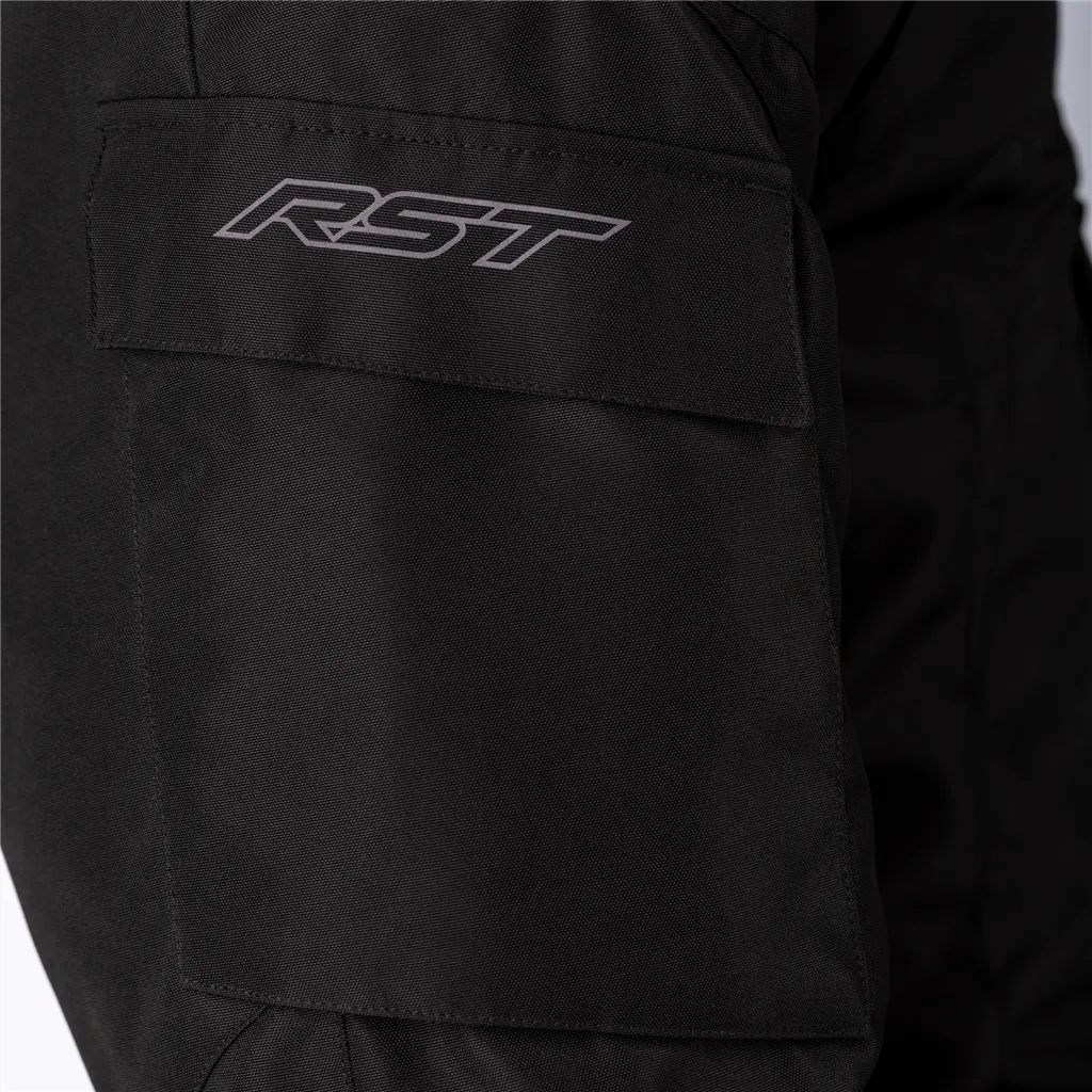 RST Alpha 5 CE Mens Waterproof Textile Long Leg Trousers - Black