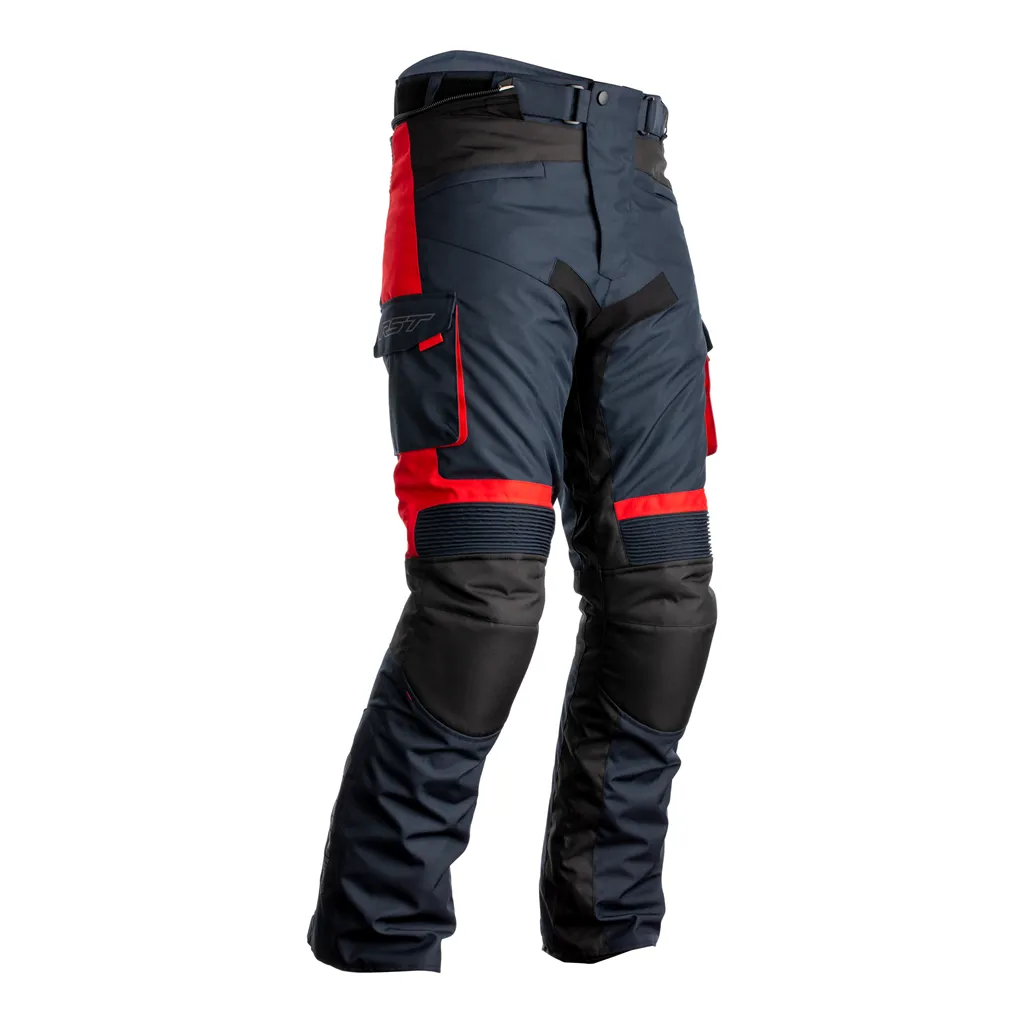 RST Atlas CE Textile Trousers - Navy / Black / Red