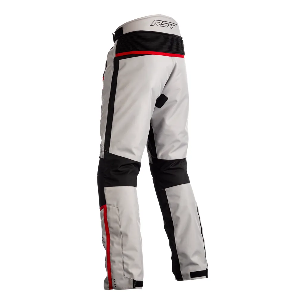 RST Maverick Waterproof Textile Trousers - Silver / Black / Red