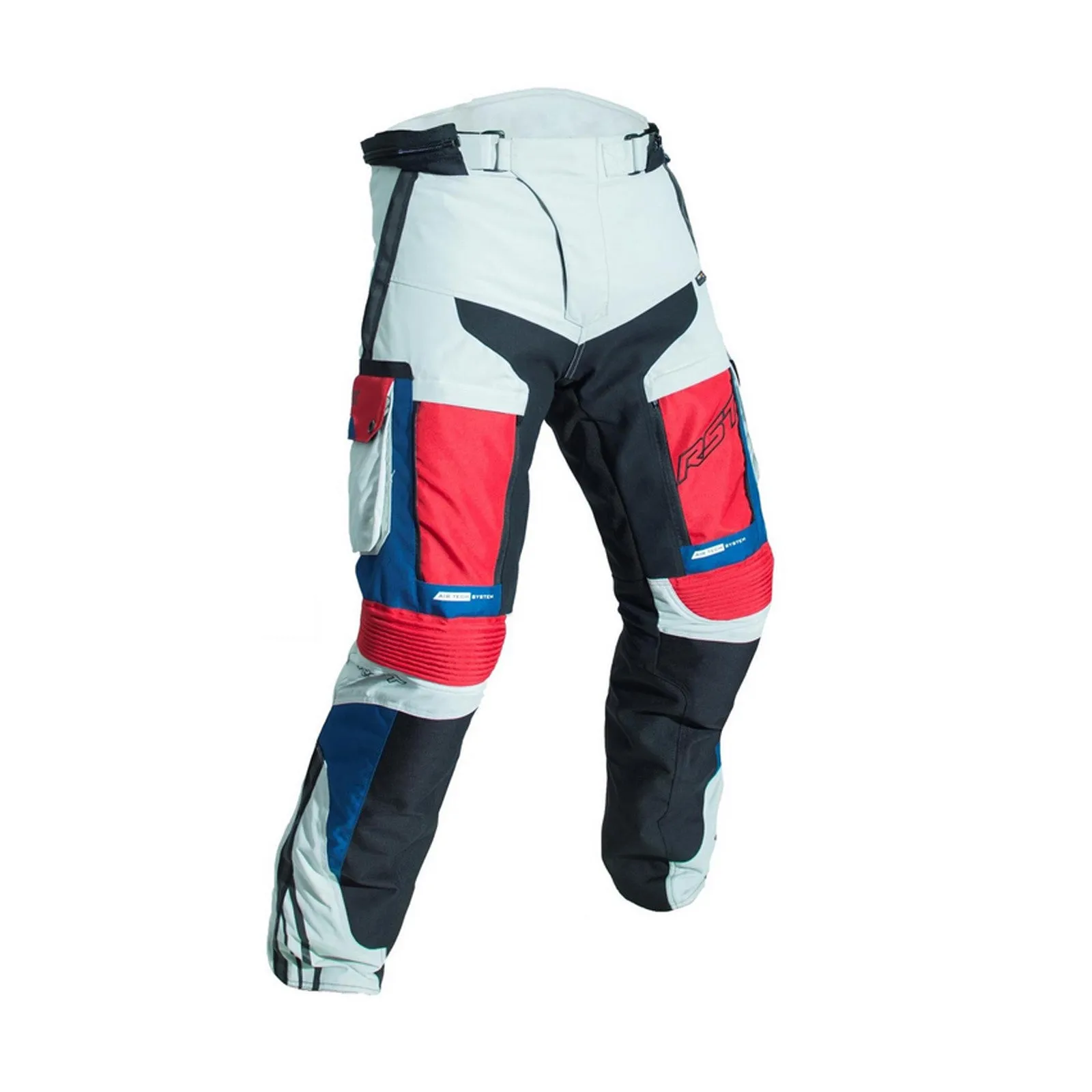 RST Pro Series Adventure III Waterproof Textile Trousers- Ice / Blue