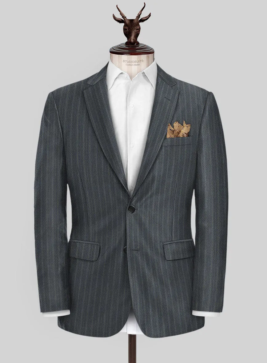 Scabal Londoner Metra Gray Wool Suit