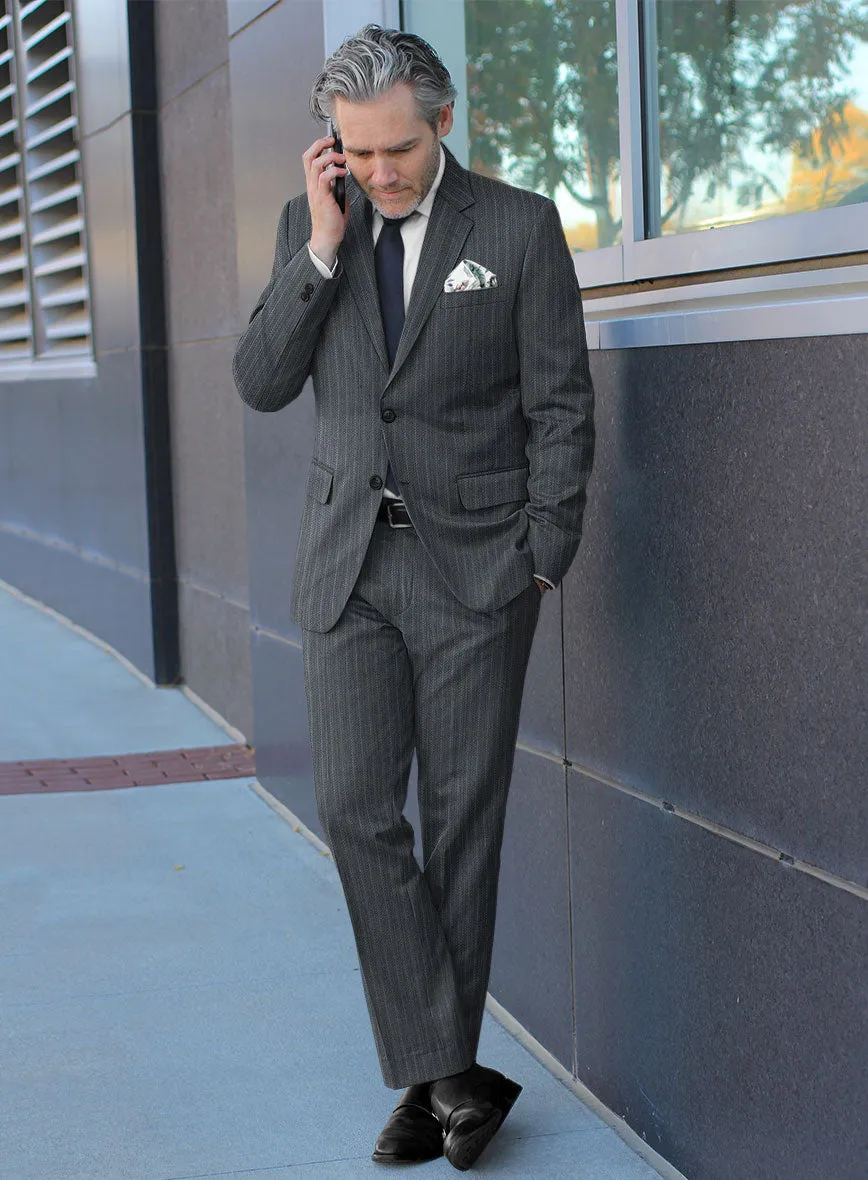 Scabal Londoner Metra Gray Wool Suit