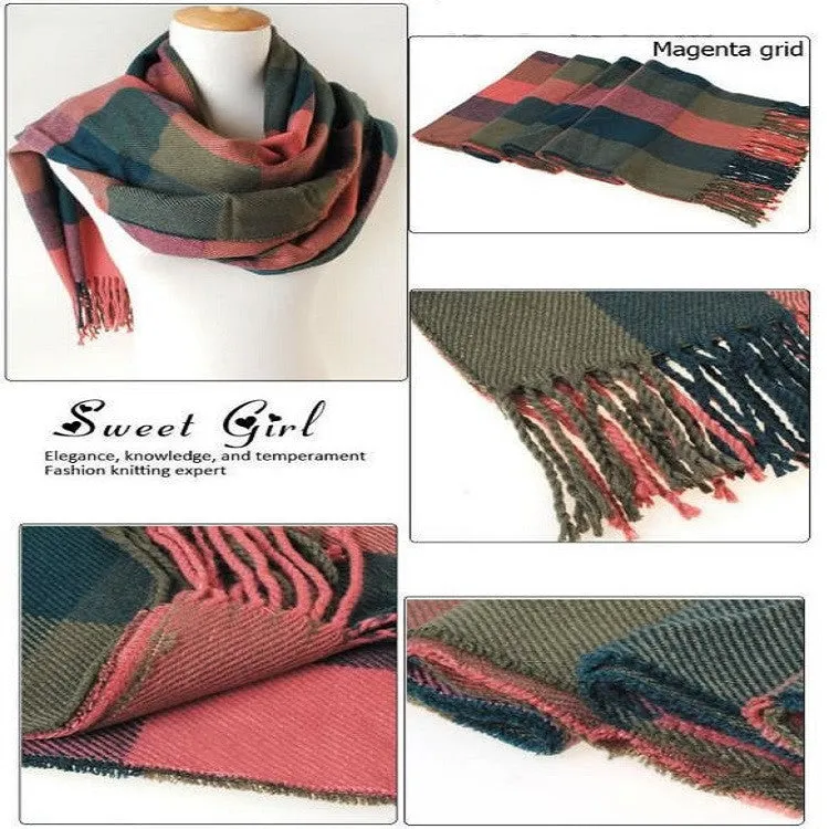 Scarf Women Winter Cachecol Women European And American Style Winter Light Fringe Scarves Long Shawl Tassel Cashmere