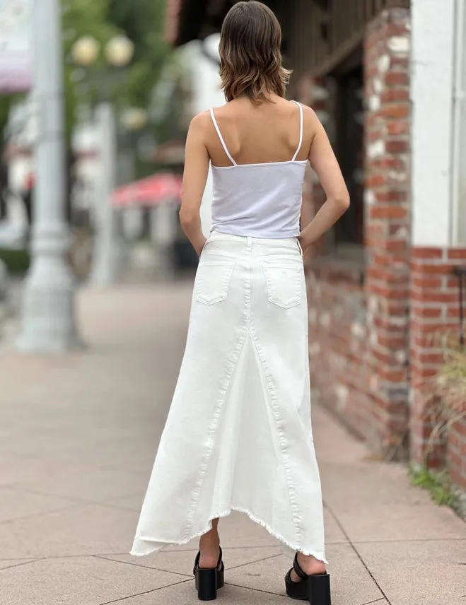 Selma Pieced Demin Maxi Skirt