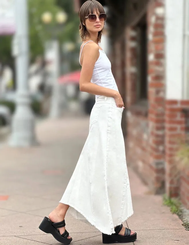 Selma Pieced Demin Maxi Skirt