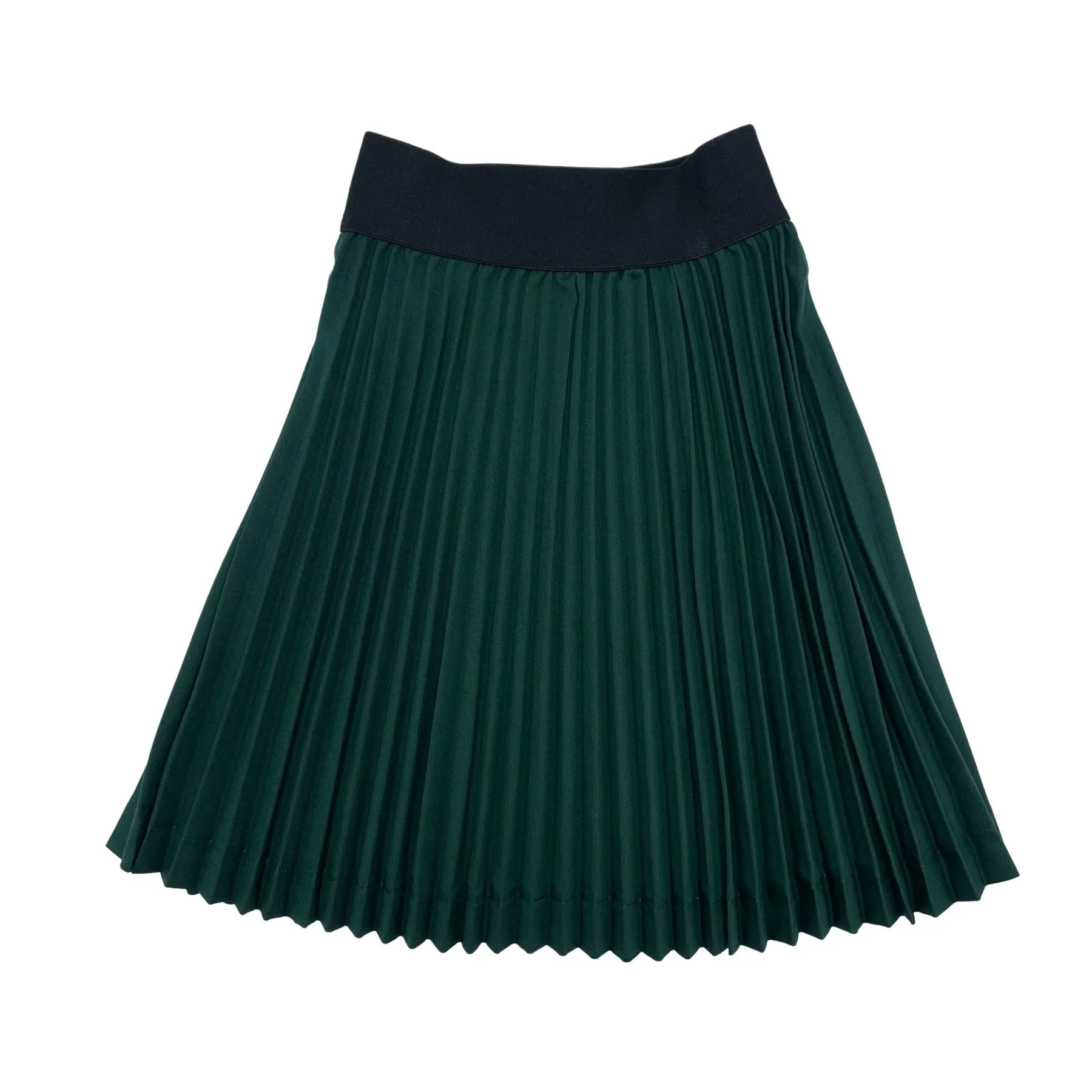 skirt midi knife pleat - forest green