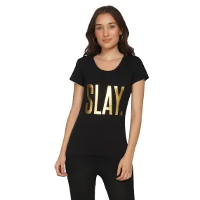 SLAY. Women's T-shirt Limited Edition Gold Foil Reflective Print