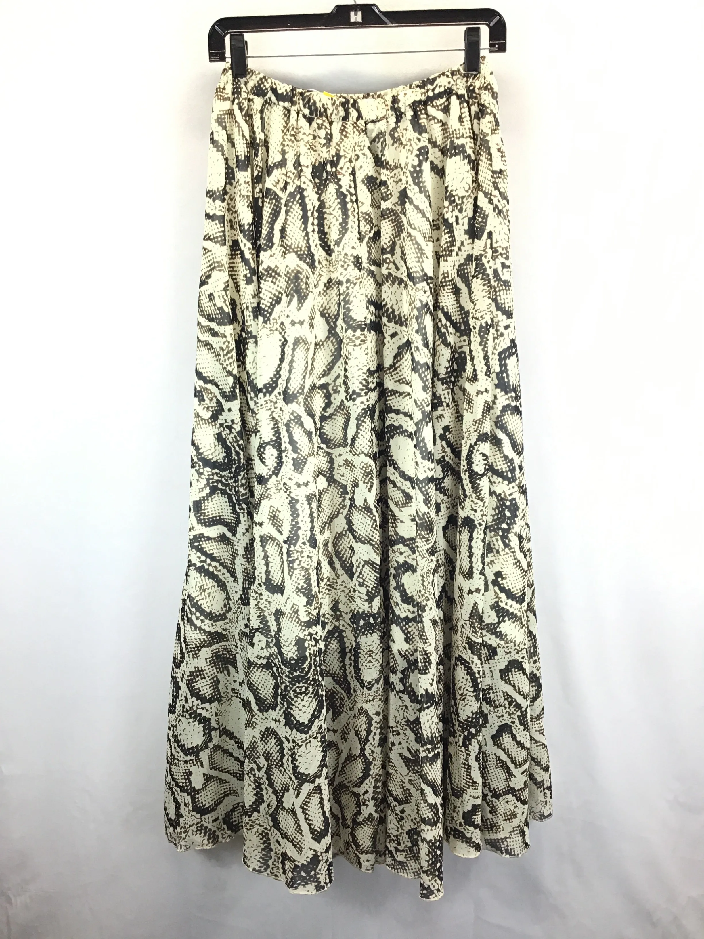 Snakeskin Print Skirt Maxi Clothes Mentor, Size L