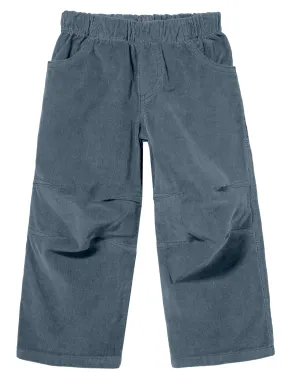 Soft Stretch Cord Pants With Knee Articulation - Matching Stitch | Concrete