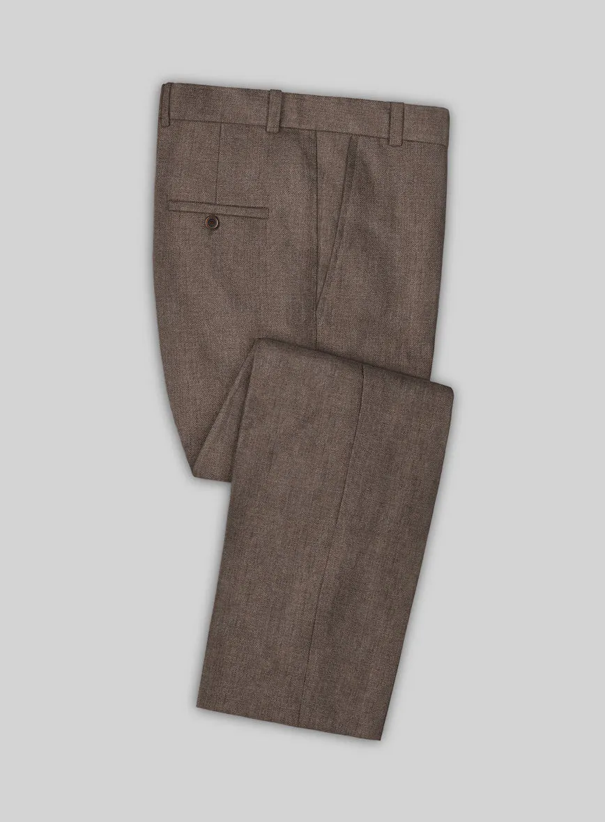 Solbiati Twill Stone Brown Linen Suit