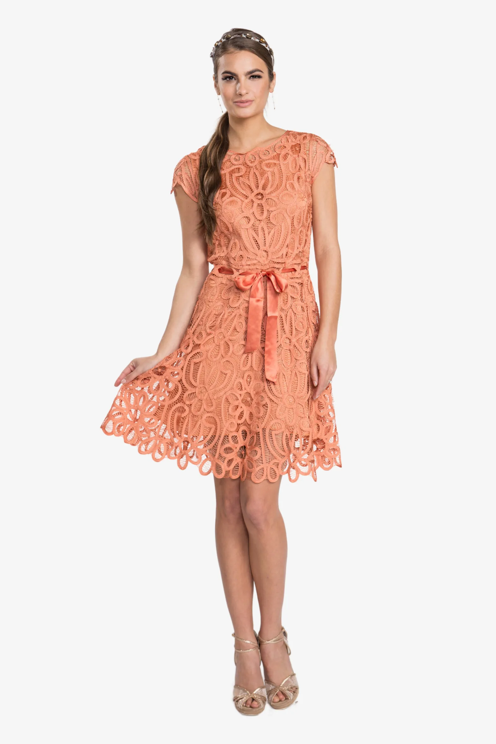 Soulmates D1308 Lace Mini Cocktail Party Dress