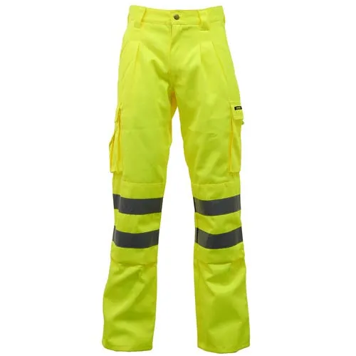 Standsafe HV023 Hi Vis Polycotton Work Trousers