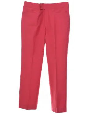 Straight-Fit Pink Classic Trousers - W38 L31