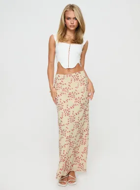 Sweeter Than You Maxi Skirt Cream